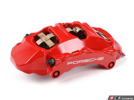 ES#3322521 - 99135142315 - Front Brake Caliper - Left - Red - does not include brake pads or caliper bolts - Genuine Porsche - Porsche