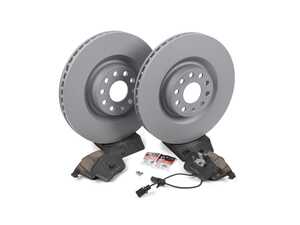 ES#4265711 - 1k0698301mKT - Front Brake Service Kit (345x30) - Zimmermann front Rotors and ECS DD23 "Daily Driver" ceramic pads. - Assembled By ECS - Volkswagen