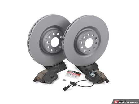 ES#4265711 - 1k0698301mKT - Front Brake Service Kit (345x30) - Zimmermann front Rotors and ECS DD23 "Daily Driver" ceramic pads. - Assembled By ECS - Volkswagen