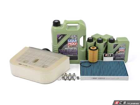 ES#4829987 - 4M0133843CKT1 - 40k Service Kit - This kit feature Hengst cabin Air Filter, Air Filter, oil filter, NGK spark Plugs, MolyGen 5w-40 Oil, and drain plug - Assembled By ECS - Audi
