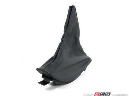 ES#62045 - 34402498835 - E39 Parking Brake Boot - Black - Leather parking brake cover - Genuine BMW - BMW
