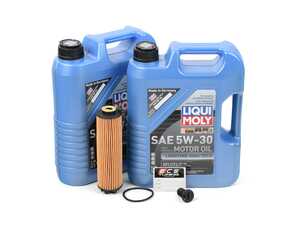 ES#4759100 - 2561840000KT3 - M256 Liqui Moly Longtime High Tech Oil Service Kit (5w-30) - Includes Hengst filter and Liqui Moly Longtime High Tech 229.52 Spec oil - Assembled By ECS - Mercedes Benz