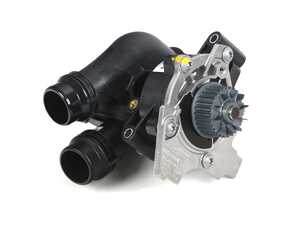 ES#4671690 - 06J121026BH - Water Pump Module - Includes the thermostat, temp sensor, and gasket - Genuine Volkswagen Audi - Audi Volkswagen