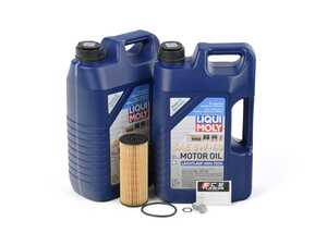 ES#4766343 - 2781800009KT20 - M152 SLK55 Liqui Moly Leichtlauf High Tech Oil Service Kit (5w-40) - Includes Hengst filter and Liqui Moly Leichtlauf High Tech MB 229.5 Spec oil - Assembled By ECS - Mercedes Benz