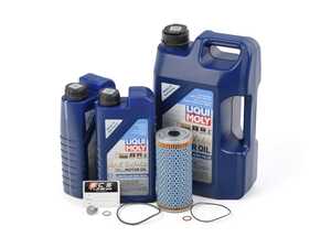 ES#4662422 - 11918000091KT1 - M119 Liqui Moly Leichtlauf High Tech Oil Service Kit (5w-40) - Includes Hengst filter and Liqui Moly Leichtlauf High Tech MB 229.5 Spec oil - Assembled By ECS - Mercedes Benz
