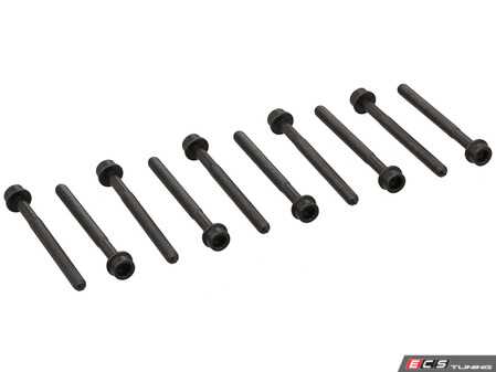ES#4941106 - 323.300 - Cylinder Head Bolt Set - A full set to secure your cylinder head - Set of 10, M10x1.5x115 - Elring - Audi Volkswagen Porsche
