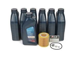 ES#4758883 - 83212365950BKT - OEM Genuine BMW Oil Change Kit / Inspection I - N55 - Includes seven quarts of BMW synthetic engine oil, BMW oil filter and new drain plug - Genuine BMW - BMW