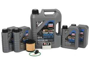 ES#4758760 - 1771805500KT4 - Liqui Moly Top Tec 4600 Oil Service Kit (5w-30) - Includes Purflux filter and Liqui Moly Top Tec 4600 MB 229.5 Spec oil - Assembled By ECS - Mercedes Benz