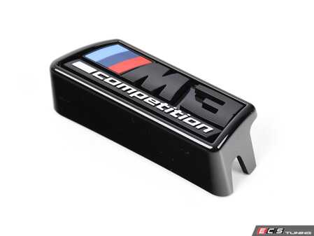 ES#4908941 - 51135B4C466 - Front Kidney Grille Emblem - Original BMW front ///M3 badge for the kidney grille on G80 M3 models with the Competition package. - Genuine BMW - BMW