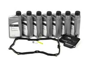 ES#4265459 - 09D321181BKT - 8-Speed Automatic Transmission Service Kit  - Save time and money with a transmission service kit from ECS. Includes genuine trans fluid, filter, and pan gasket. - Genuine Volkswagen Audi - Audi Volkswagen