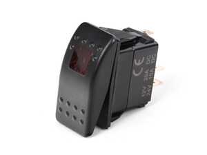 ES#4464796 - 2019020SwitchRed - Rocker Switch - Red - Controls various items on your vehicle with an illuminated switch. - CJM Industries - Audi Volkswagen