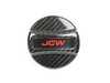 ES#4875530 - 16115B4EAD4 - MINI JCW Carbon Fiber Filler Cap Cover - Red JCW Letters - Overlay real carbon fiber fuel cap cover with JCW logo - Genuine MINI - MINI
