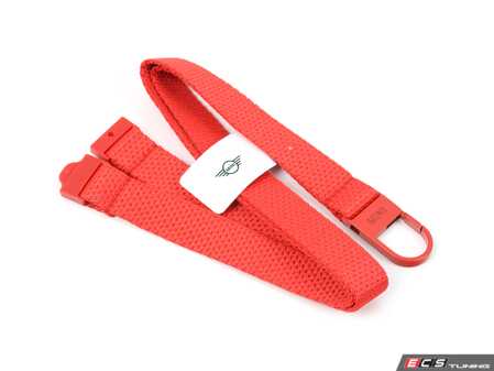ES#4788462 - 80275B32120 - MINI Lanyard Ribbon / Key Chain - Rebel Red   - Holder for your Keys and Key Fob - Genuine MINI - MINI