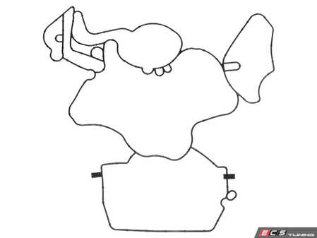 ES#5339636 - 059103161T - Front Timing Cover Gasket - Lower - Ensure a proper seal to avoid leaks - Elring - Audi Volkswagen