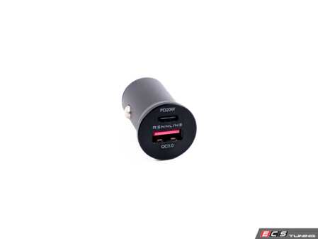 ES#5339702 - PM104 - Rennline Cigarette Lighter USB Adapter - Designed with Porsche interiors in mind, this compact yet powerful adapter converts your factory cigarette lighter into a clean, OEM+ charging solutionwithout clutter or compromise. - Rennline - Porsche