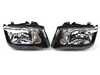 ES#4305303 - 121169 - OE Style Headlight Set - Black - With fog lights, with clear turn signal lenses - Anzo - Volkswagen