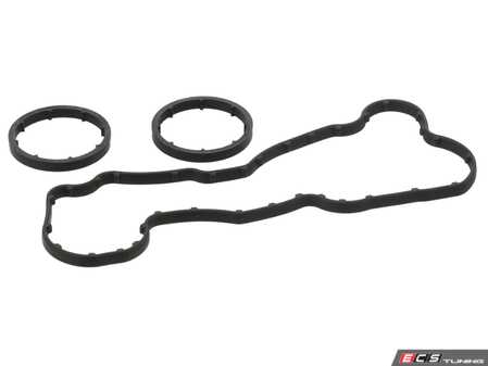 ES#5339997 - 810.550 -  Oil Cooler Gasket Set - Seals the connection between the oil cooler and the filter adapter. - Elring - Audi