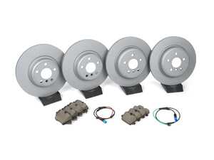 ES#4643151 - 34116860907fbKT - Aftermarket Brake Service Kit (Front And Rear) - Brake service kit with pads, rotors, and wear sensors. - Assembled By ECS - BMW