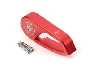 ES#4906227 - E9XHHR-R - BLACKLINE Performance Edition Hood Latch Handle (RHD) - Red - Improve your BMW's interior styling with a new billet Hood Latch Handle in an anodized finish from Goldenwrench Supply Co! - Goldenwrench Supply Co - BMW
