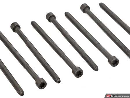 ES#5340122 - 06E103385 - Cylinder Head Bolt Set - A full set to secure one cylinder head - Elring - Audi