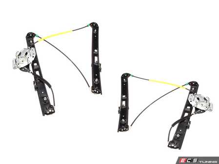 ES#5340242 - 51337020659KT - Front Window Regulators - Set - Includes left and right side regulators - Does not include window motors - Hamburg Tech - BMW