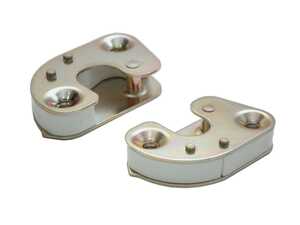 ES#5340287 - 91153170102KT - Door Lock Striker - Set  - door striker pair with Gold Galvanized finish - Hamburg Tech - Porsche