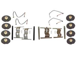 ES#5340326 - 40005-00012 - Brake Hardware Kit - Includes brake wear sensors, pad shims, and clips/hardware needed to replace your pads - Hamburg Tech - Porsche
