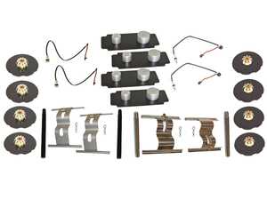 ES#5340327 - 40005-00013 - Brake Hardware Kit - Includes brake wear sensors, pad shims, dampening plates, and clips/hardware needed to replace your pads - Hamburg Tech - Porsche