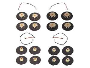 ES#5340331 - 40005-00003 - Brake Hardware Kit - Includes brake wear sensors, pad shims, and clips/hardware needed to replace your pads - Hamburg Tech - Porsche