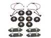 ES#5340330 - 40005-00002 - Brake Hardware Kit - Includes brake wear sensors, pad shims, dampening plates, and clips/hardware needed to replace your pads - Hamburg Tech - Porsche