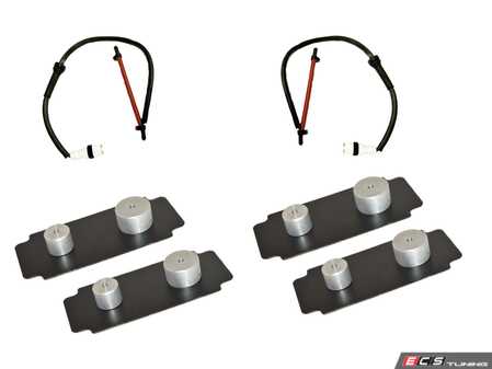 ES#5340333 - 40005-00005 - Brake Wear Sensor & Dampening Plate Kit - Includes brake wear sensors, and dampening plates - Hamburg Tech - Porsche