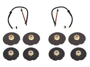 ES#5340334 - 40005-00006 - Brake Hardware Kit - Includes brake wear sensors, and pad shims - Hamburg Tech - Porsche