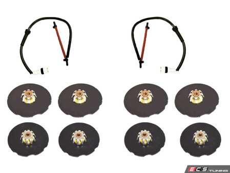 ES#5340334 - 40005-00006 - Brake Hardware Kit - Includes brake wear sensors, and pad shims - Hamburg Tech - Porsche