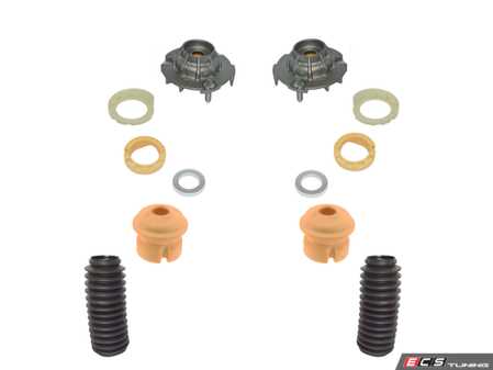 ES#5340353 - 20001-00691 - Rear Upper Shock Mount Kit - Featuring Hamburg Technic Upper Strut Mount & Bump Stop Refresh Kit! - Hamburg Tech - Porsche