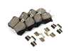 ES#1844151 - eur340a - Rear Euro Ceramic Brake Pad Set - Ceramic composite developed to meet low dust & noise requirements - Akebono - Audi Volkswagen
