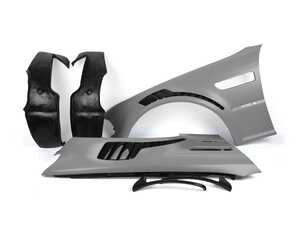 ES#4872312 - E46VF01-PRM-CF - Karbonius E46 M3 Carbon Vented Fenders - Primed Exterior With Exposed Carbon Vents - Karbonius Composites - 