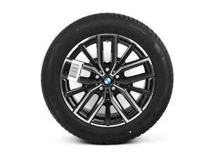 ES#4506398 - 36115A65F35 - 18" Style 838M Wheel & Tire - Midnight Gray - 18x7.5" ET50,  66.6mm CB. Includes center cap - Genuine BMW - BMW