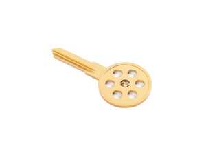 ES#4840402 - I186.BRASS - Rennline 917 Style Key Blank - 944/924/968 - Add iconic style to your keychain! - Rennline - Porsche