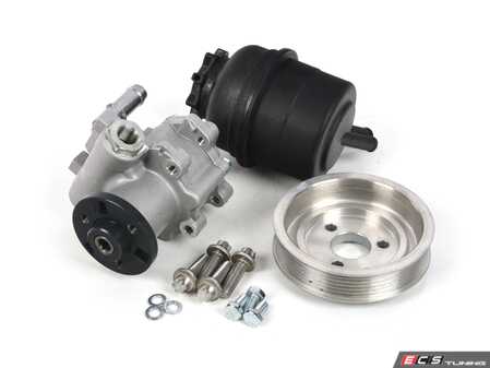 ES#4899498 - 32416769887 - Power Steering Pump Kit - Complete kit with new pump, pulley, and reservoir for N52 3.0L engines - Atlantic Automotive Engineering - BMW