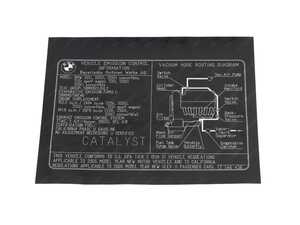 ES#185079 - 71227546438 - EMISSION LABEL - Genuine BMW - BMW