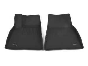 ES#4583584 - L1TL00011509 - 3D MAXpider 2012-2014 Tesla Model S Kagu 1st Row Floormat - Black - 3D MAXpider - 