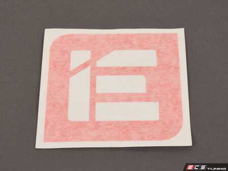 ES#4882931 - IEGRUU17-4 - 4" X 4" Die Cut IE Sticker - Orange - Strike fear into the hearts of slower vehicles with this IE logo vinyl sticker in your choice of color. - Integrated Engineering - Audi Volkswagen Porsche