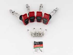 ES#5338584 - 056059LA094ISKT - 1.8T Performance Ignition Service Kit - Featuring ECS Performance Ignition Coils & OEM NGK platinum-core spark plugs for increased spark energy! - ECS - Audi Volkswagen