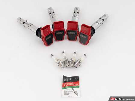 ES#5338584 - 056059LA094ISKT - 1.8T Performance Ignition Service Kit - Featuring ECS Performance Ignition Coils & OEM NGK platinum-core spark plugs for increased spark energy! - ECS - Audi Volkswagen