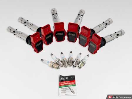 ES#5338598 - 056059LA096ISKT2 - C5 2.7T Performance Ignition Service Kit - Featuring ECS Performance Ignition Coils & OEM NGK platinum-core spark plugs for increased spark energy! - ECS - Audi
