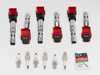 ES#5338596 - 056059LA096ISKT - C5 2.7T Performance Ignition Service Kit - Featuring one step colder, copper core NGK spark plugs & ECS performance ignition coils for increased spark energy. - ECS - Audi