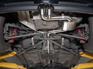 ES#4858677 - 054105LA - R52/R53 Cooper S/JCW Performance Cat-Back Exhaust - Revitalize your Cooper S with the ECS Cat-Back Exhaust, complete with both straight-through and resonated mid-pipes for customizable sound. Shed up to 20 lbs. while unlocking a tone that evolves with your driving. - ECS - MINI