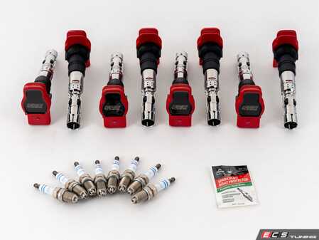ES#5338616 - 056059LA078ISKT - 4.2 Performance Ignition Service Kit - Featuring ECS Performance Ignition Coils & OEM Bosch spark plugs for increased spark energy! - ECS - Audi