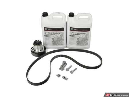ES#4840168 - 03H121008MKT - Water Pump Kit  - Includes Water Pump, Coolant, Belt, And Hardware - Genuine Volkswagen Audi - Volkswagen