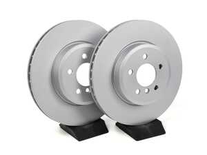 ES#4669206 - 34106898723-P - Front V5 Plain Brake Rotors - Set (348x30) - Precision manufactured and featuring a GeoSpec corrosion-resistant coating - ECS - BMW